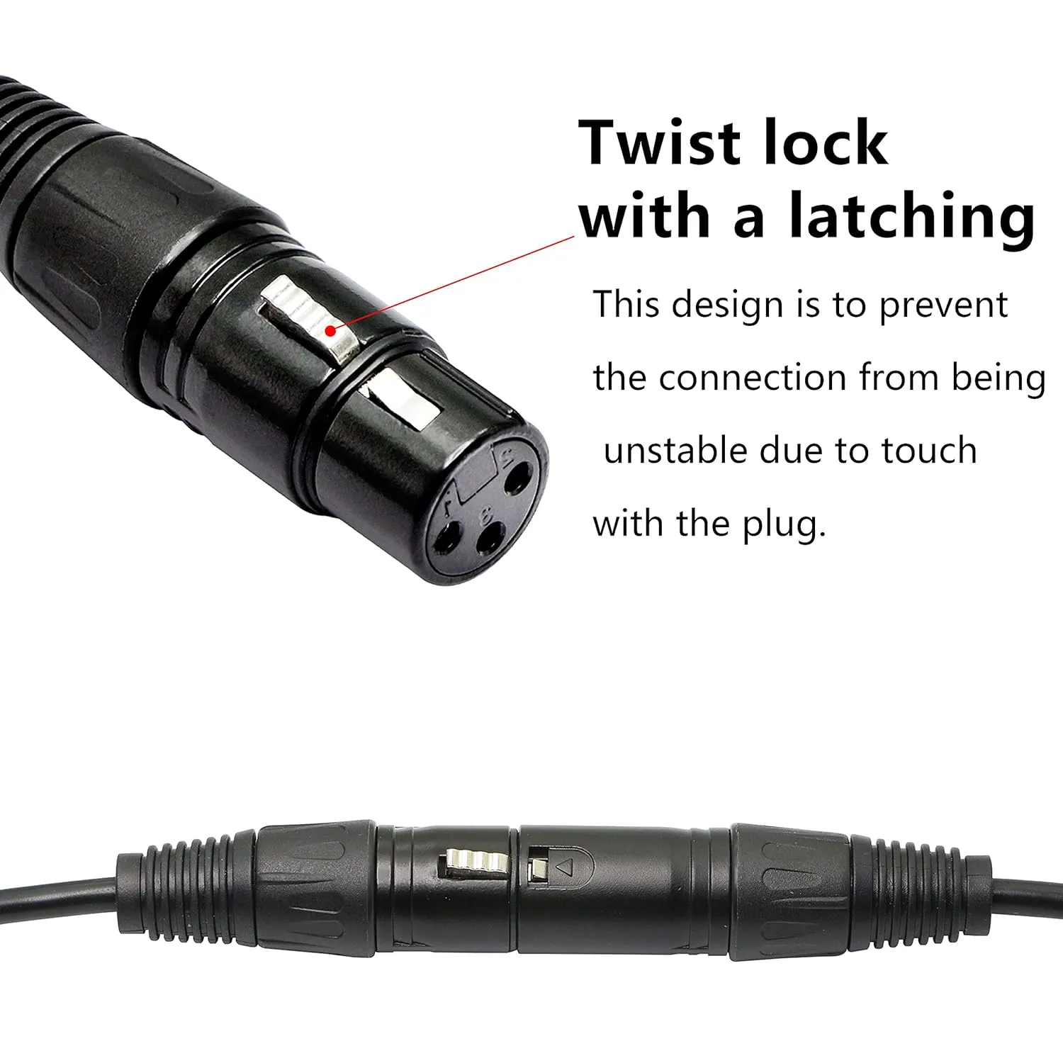 0.3m XLR 3 Pin Female To RJ45 Cable Adapter SE-L45