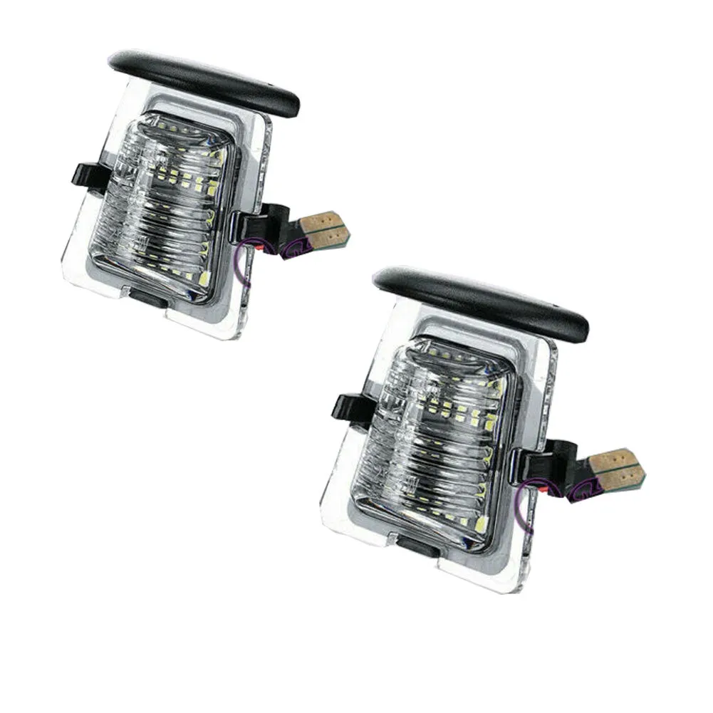 1 Pair 18 SMD White Led License Plate Lamp Light For Jeep