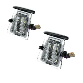 1 Pair 18 SMD White Led License Plate Lamp Light For Jeep