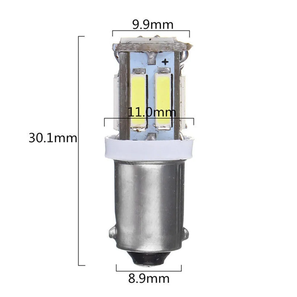 1 Pair Car Width Light Led Ba9s-7020-10 Lights 360 Degrees Beam