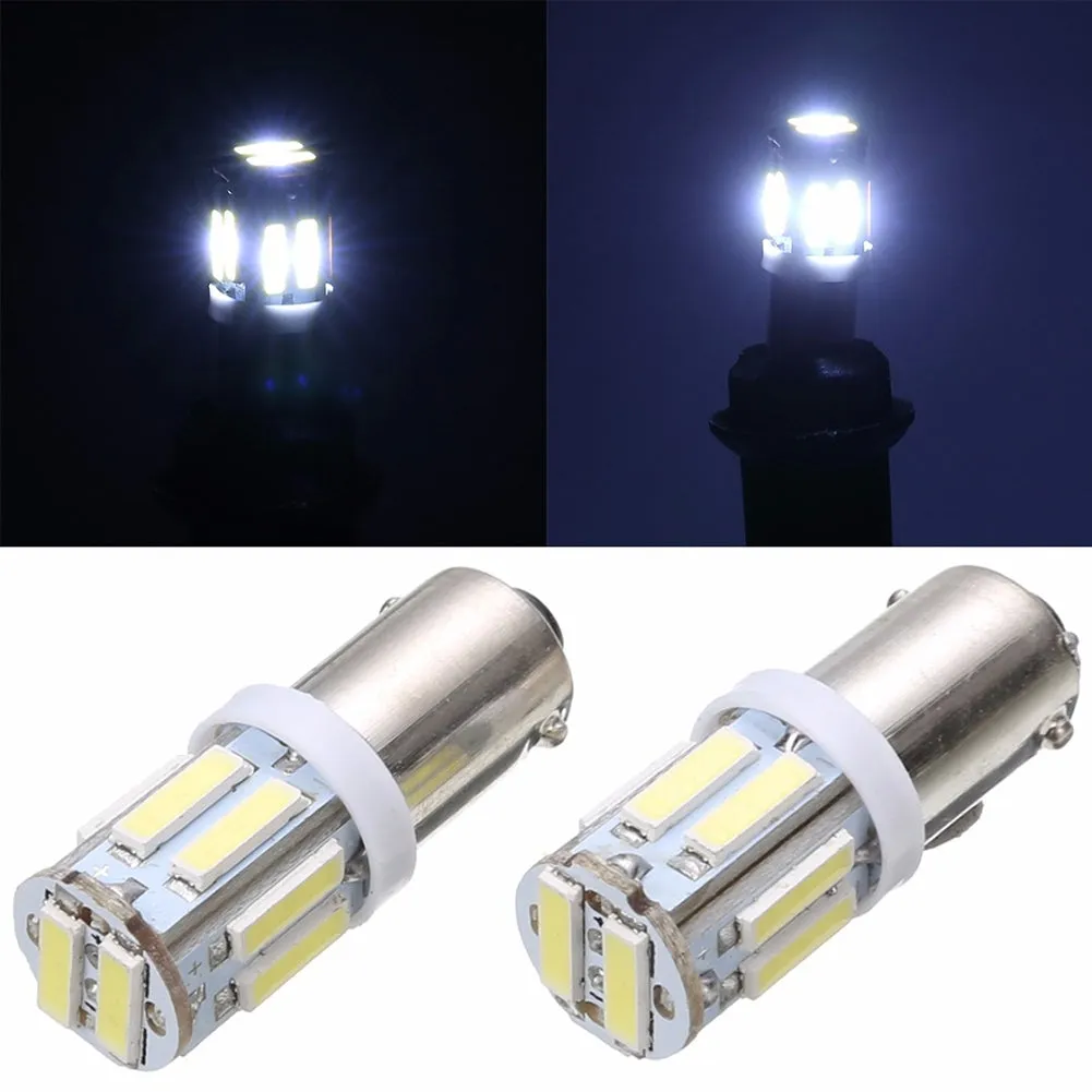 1 Pair Car Width Light Led Ba9s-7020-10 Lights 360 Degrees Beam