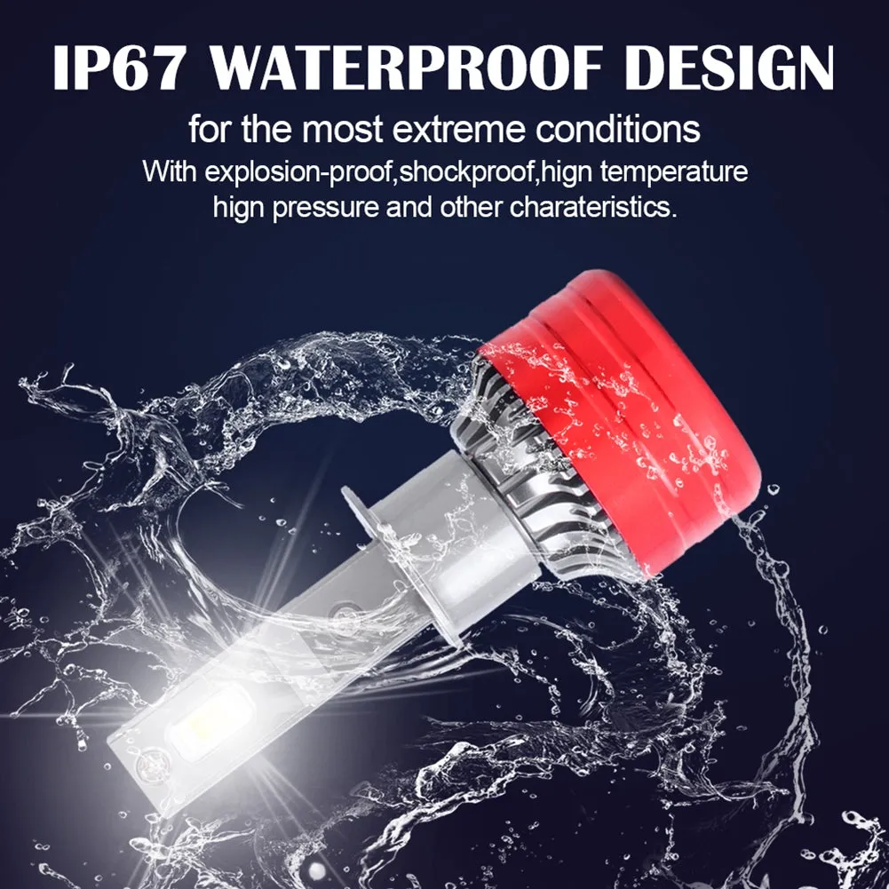 1 Pair Metal F5 Car Led Headlight Shock-proof Waterproof