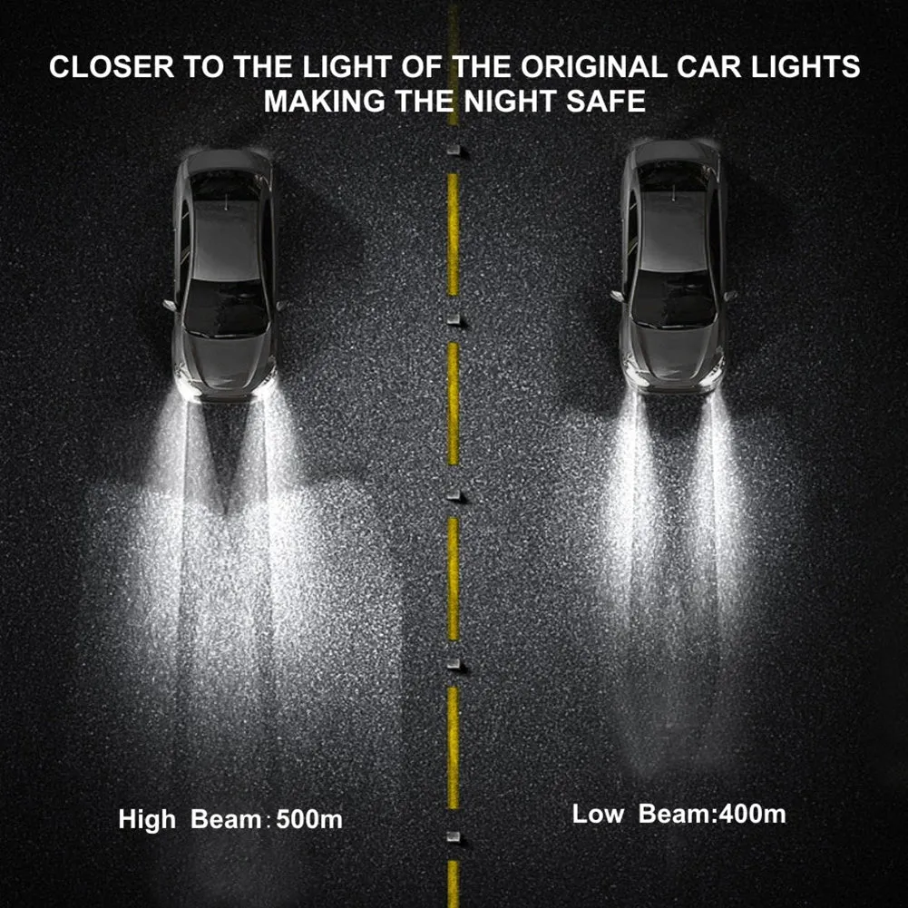 1 Pair Metal F5 Car Led Headlight Shock-proof Waterproof