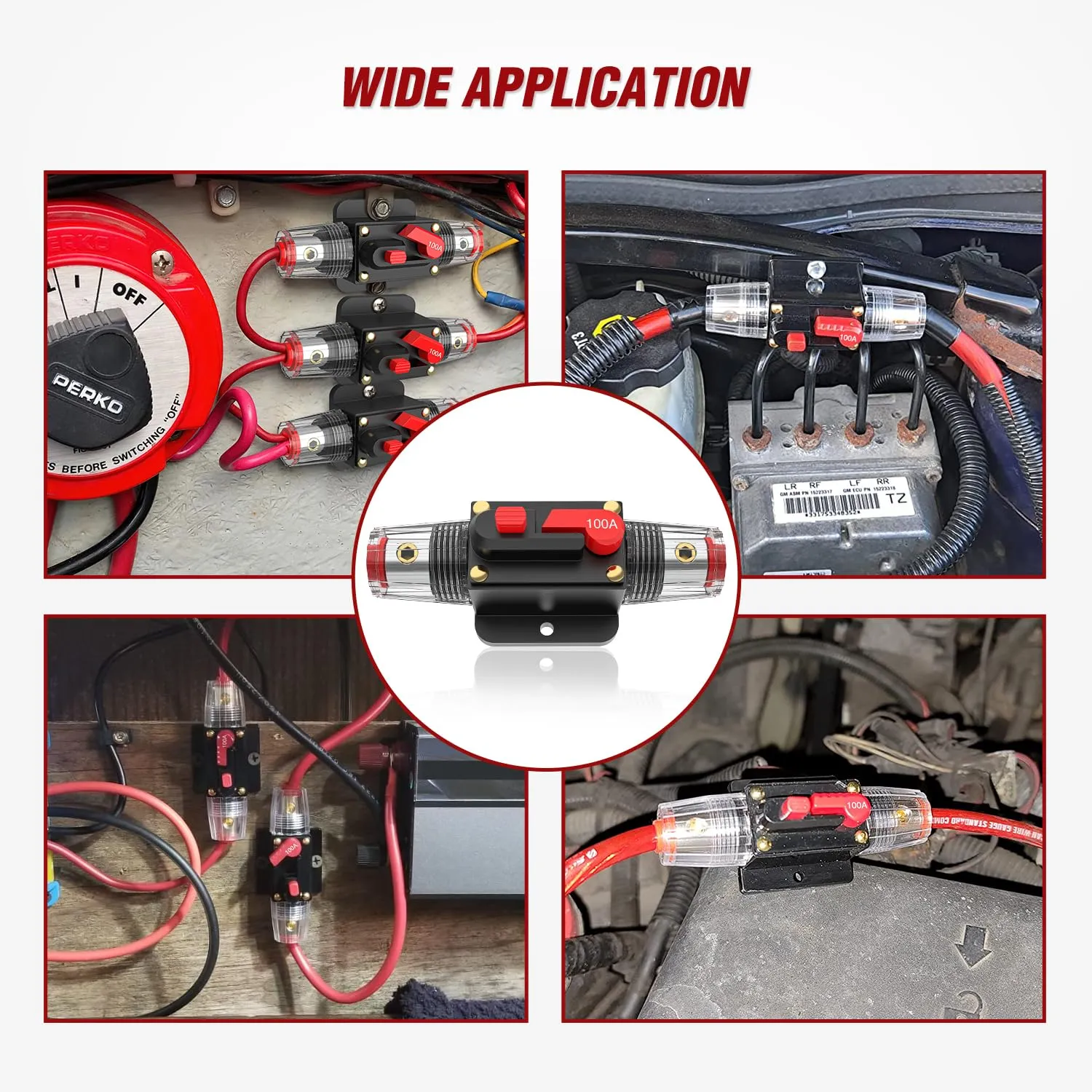 100A Circuit Breaker Reset Fuse Holder