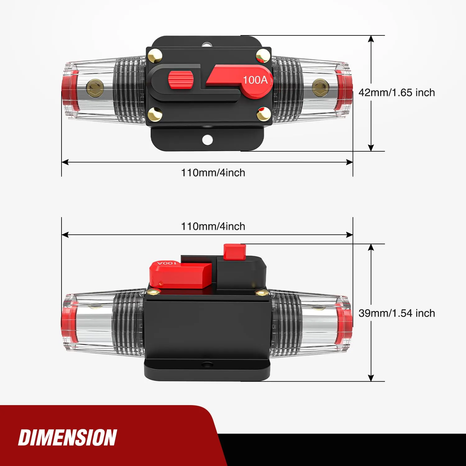 100A Circuit Breaker Reset Fuse Holder