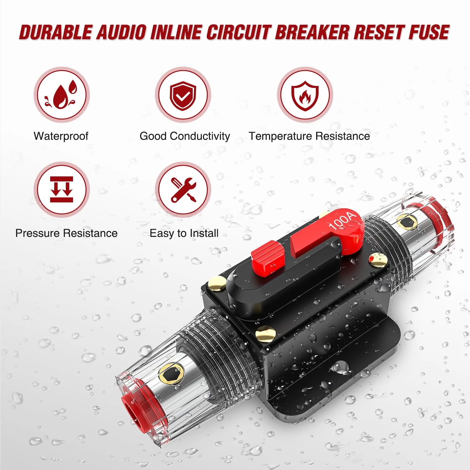 100A Circuit Breaker Reset Fuse Holder