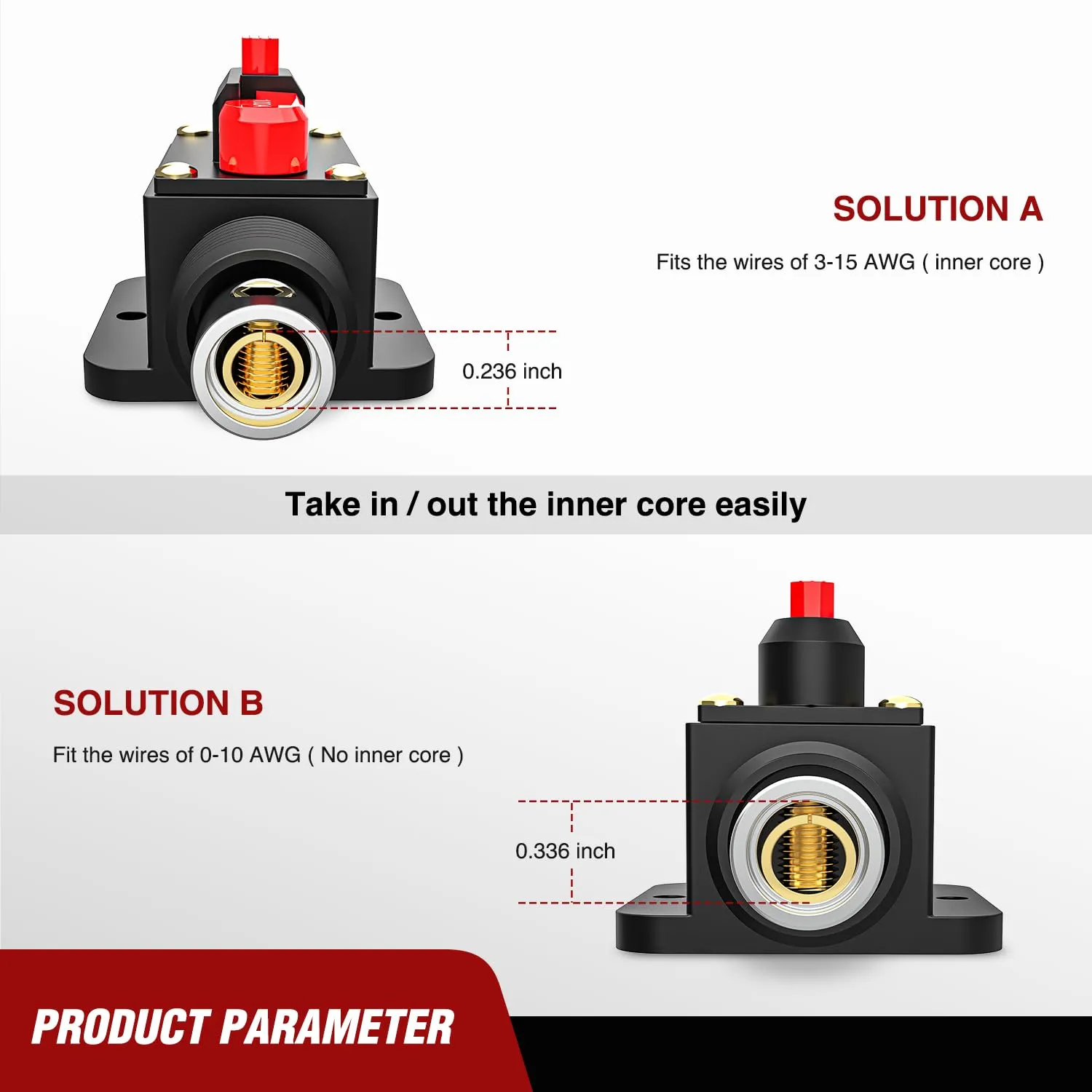 100A Circuit Breaker Reset Fuse Holder