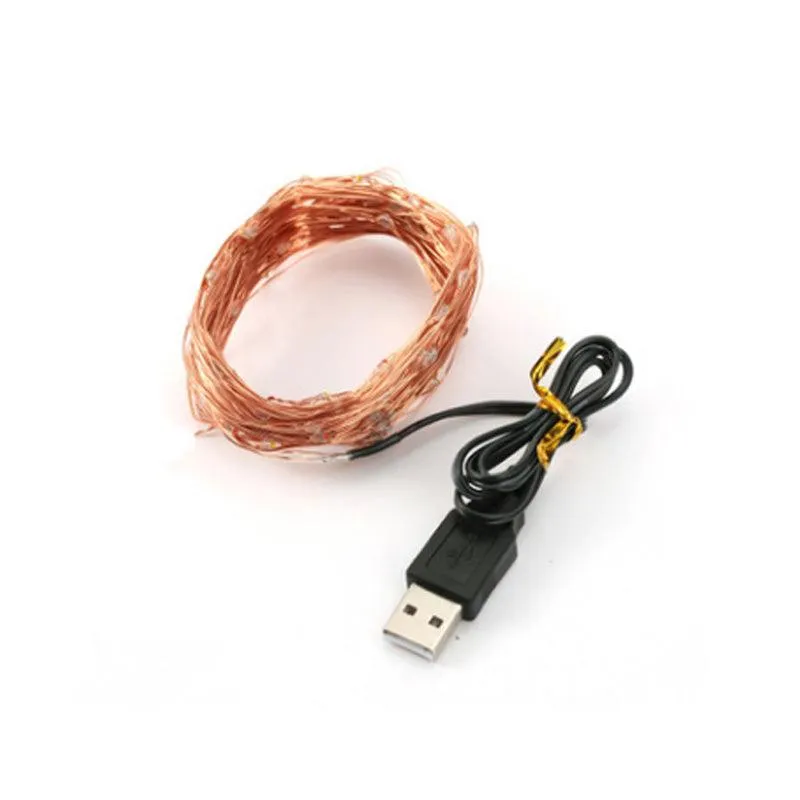 10M USB LED String Light Waterproof LED Copper Wire String Holiday Outdoor Fairy Lights For Christmas Party Wedding Decoration