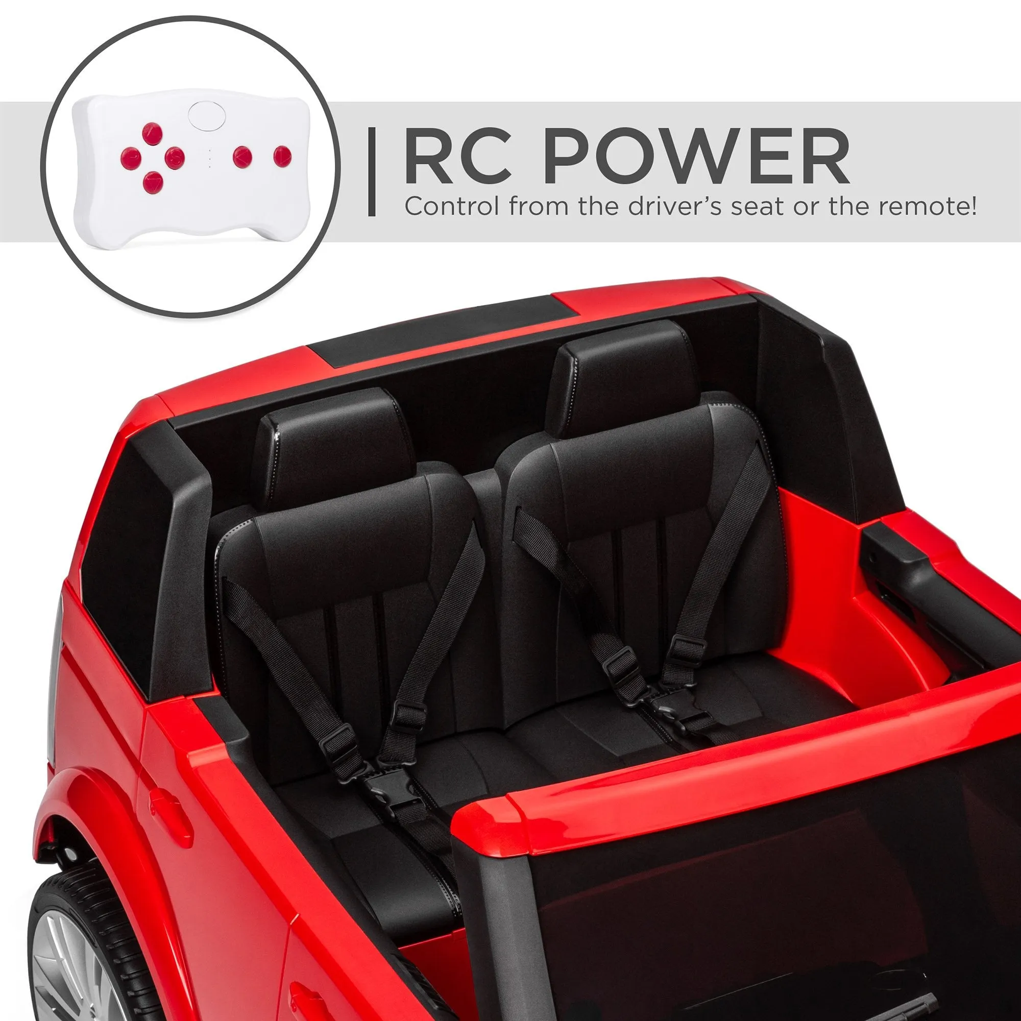 12V 2-Seater Licensed Land Rover Ride-On w/ Parent Remote Control