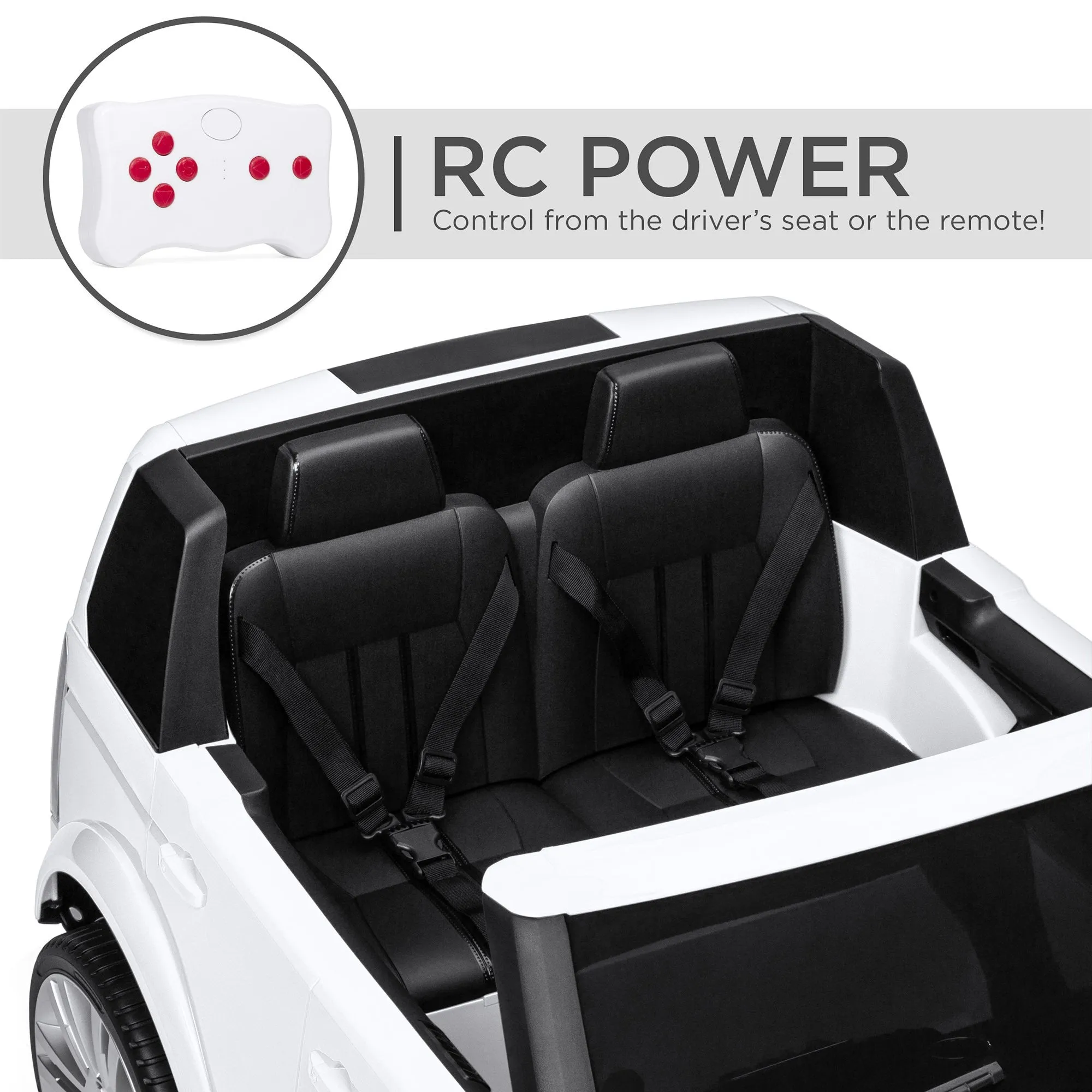12V 2-Seater Licensed Land Rover Ride-On w/ Parent Remote Control