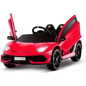 12V Kids Electric Ride On Car Lamborghini Aventador SVJ