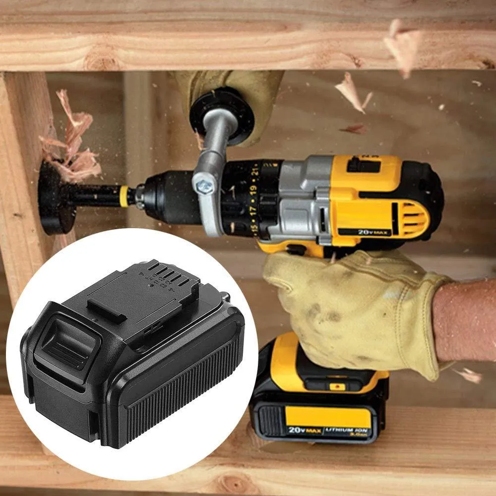2 Packs 6.0Ah DCB203 Replace for Dewalt 20V Battery XR MAX Lithium DCB200 DCB204 DCB205 DCB205-2 DCB204-2 DCB180 DCD985B with LED Indicator Cordless Tool