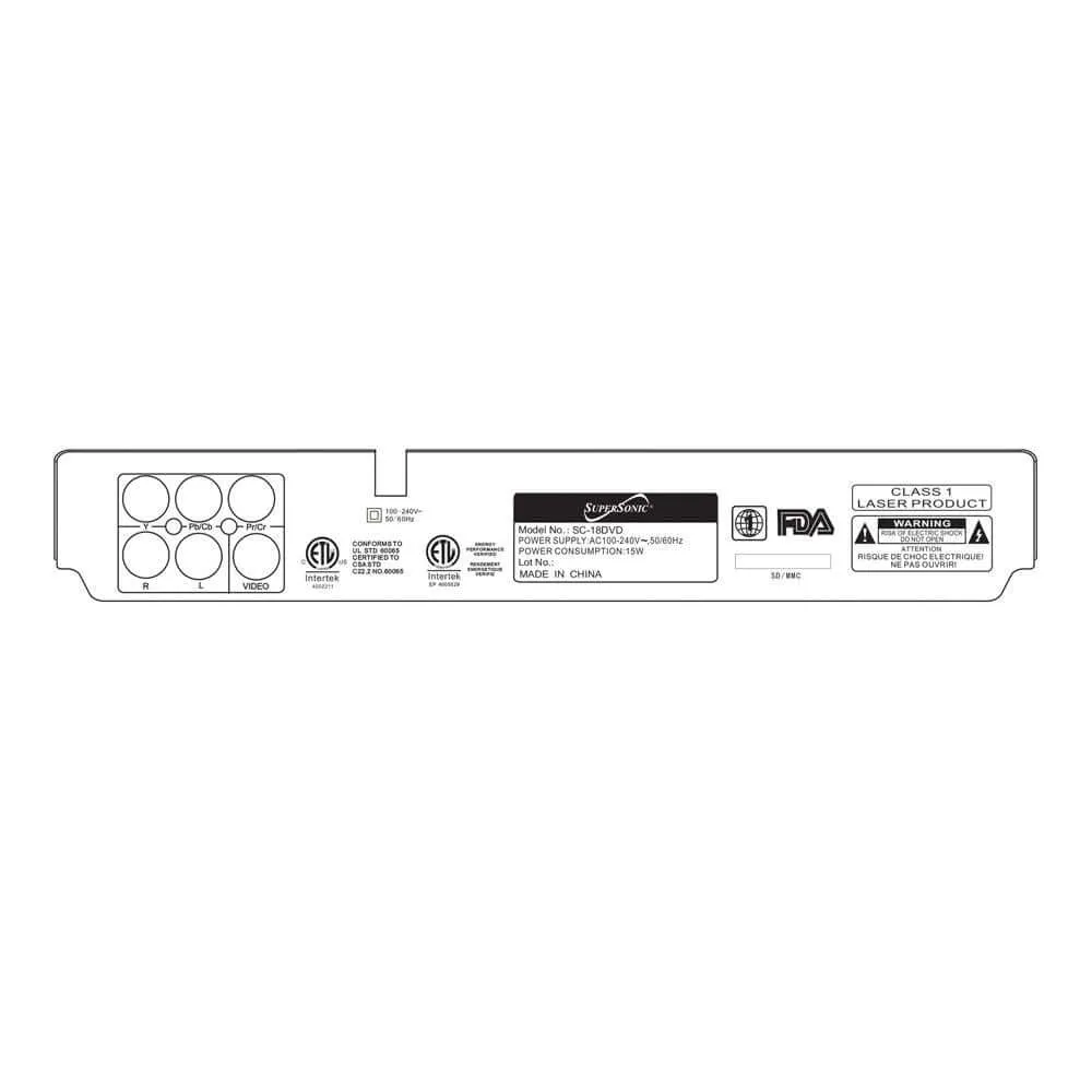 2.0 Channel DVD Player