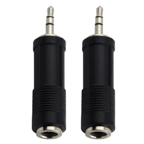 2x Pig Hog Solutions TRS(F) to 3.5mm(M) Stereo Adapter