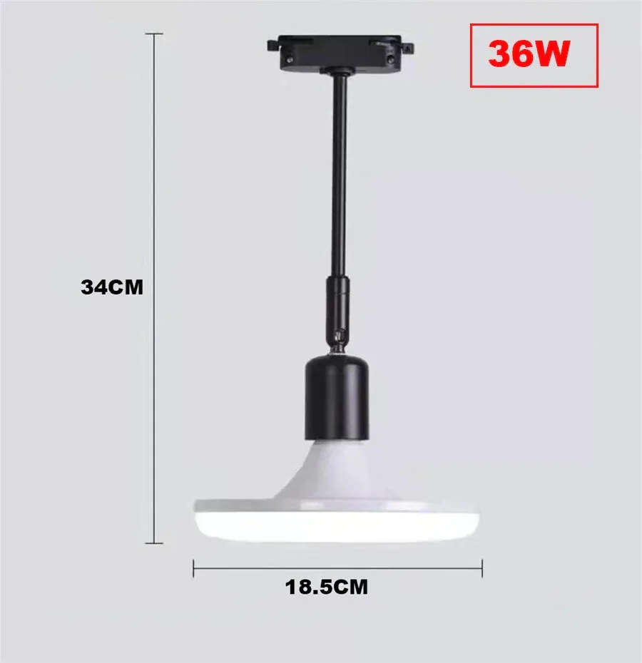 36W 50W High Brightness Adjustable LED Track Light E27 Track Line Lamp Rail Track Lamp Spotlight
