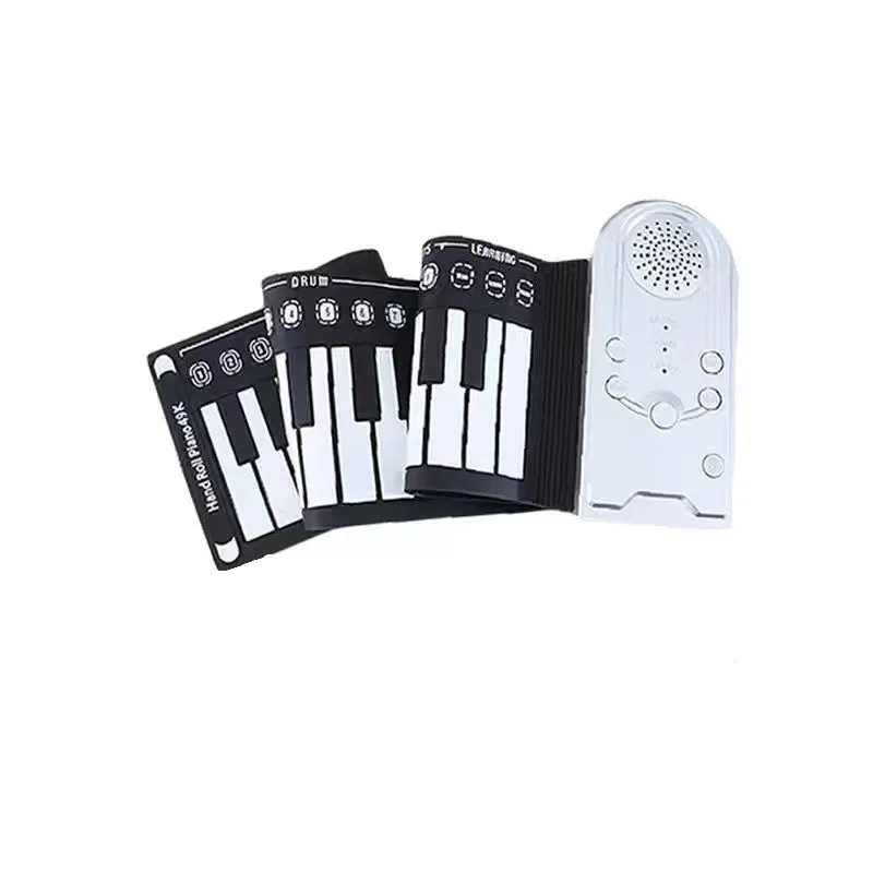 49 Key With Speaker Hand Roll Portable Folding Electronic Keyboard