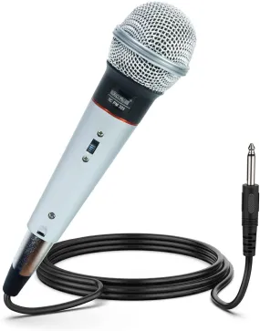 5 CORE Microphone Dynamic Vocal Handheld Mic Cardioid Unidirectional Microfono w On Off Switch   XLR Audio Cable for Singing Karaoke Public Speaking & Parties - PM 305