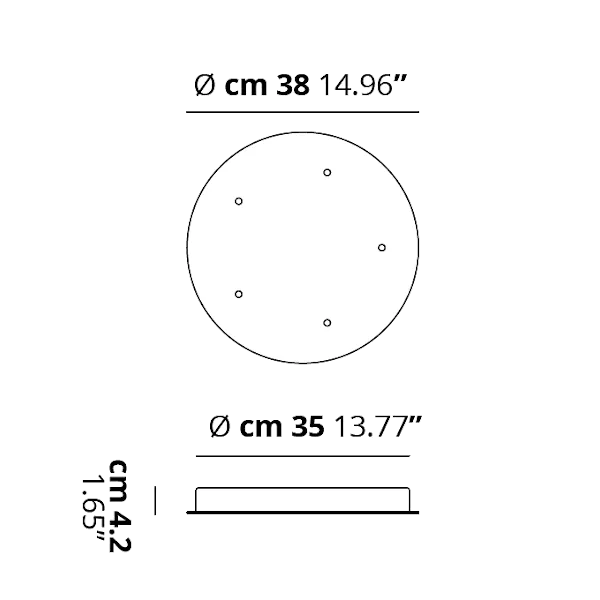 5 Lights Round Cluster