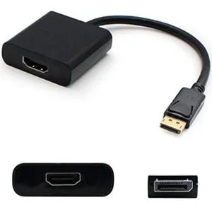 5Pk Hp Qk108Av Compatible Displayport 1.2 Male To Hdmi 1.3 Female Black Adapters Which Requires Dp   For Resolution Up To 2560X1600 (Wqxga)