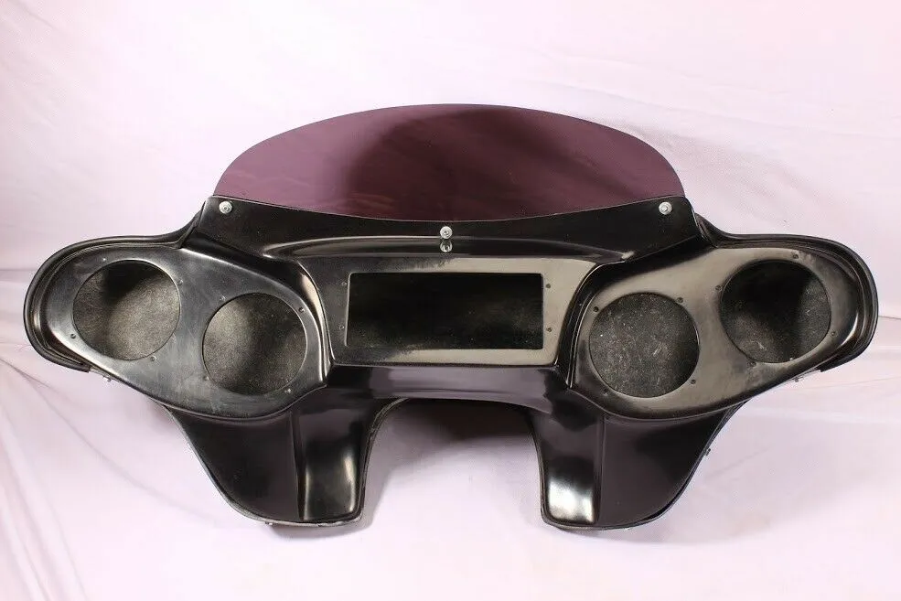 5" SPKS HOLES BATWING FAIRING WINDSHIELD 4 SUZUKI BOULEVARD C90 C90T 05-09 FIBER