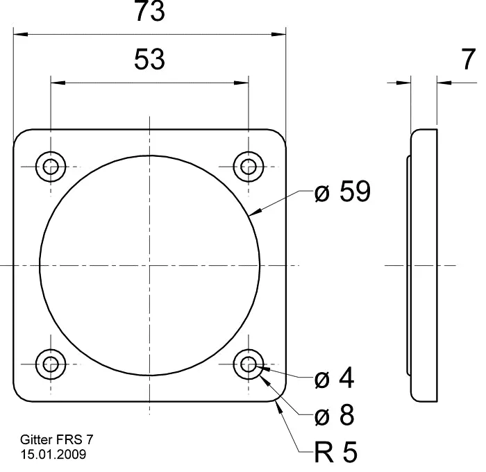 65mm Square Protective Speaker Grille