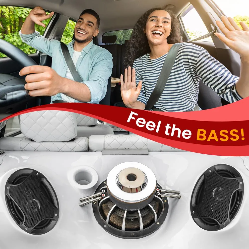 6" X 9" 600 Watts 3 Way Triaxial Speakers