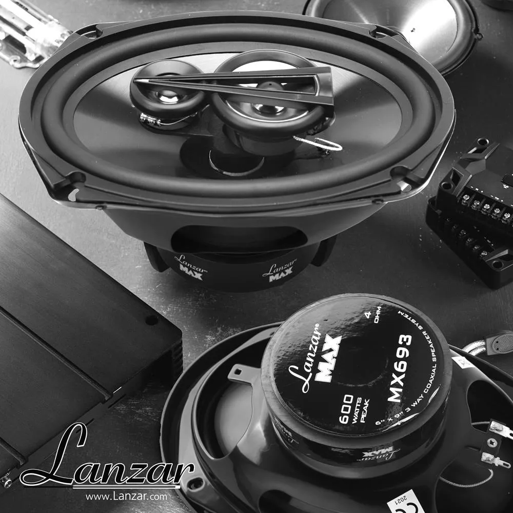 6" X 9" 600 Watts 3 Way Triaxial Speakers