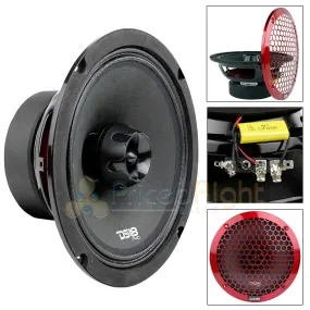 8" Inch 2 Way Midrange Speaker Built In Tweeter 550 Watts Max 4 ohm DS18 PRO-ZT8