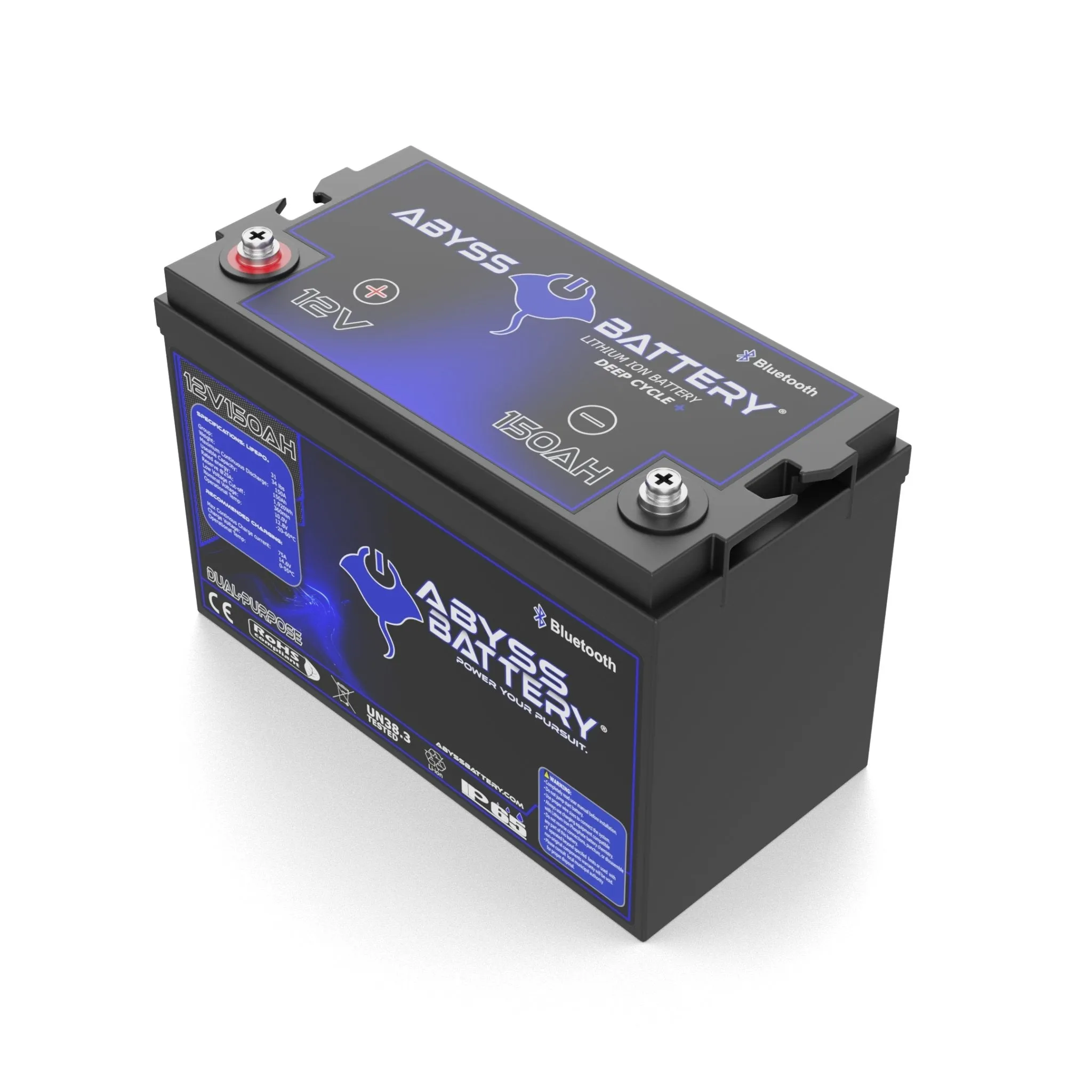 Abyss Battery® 12V 150AH Dual-Purpose Marine Lithium Battery