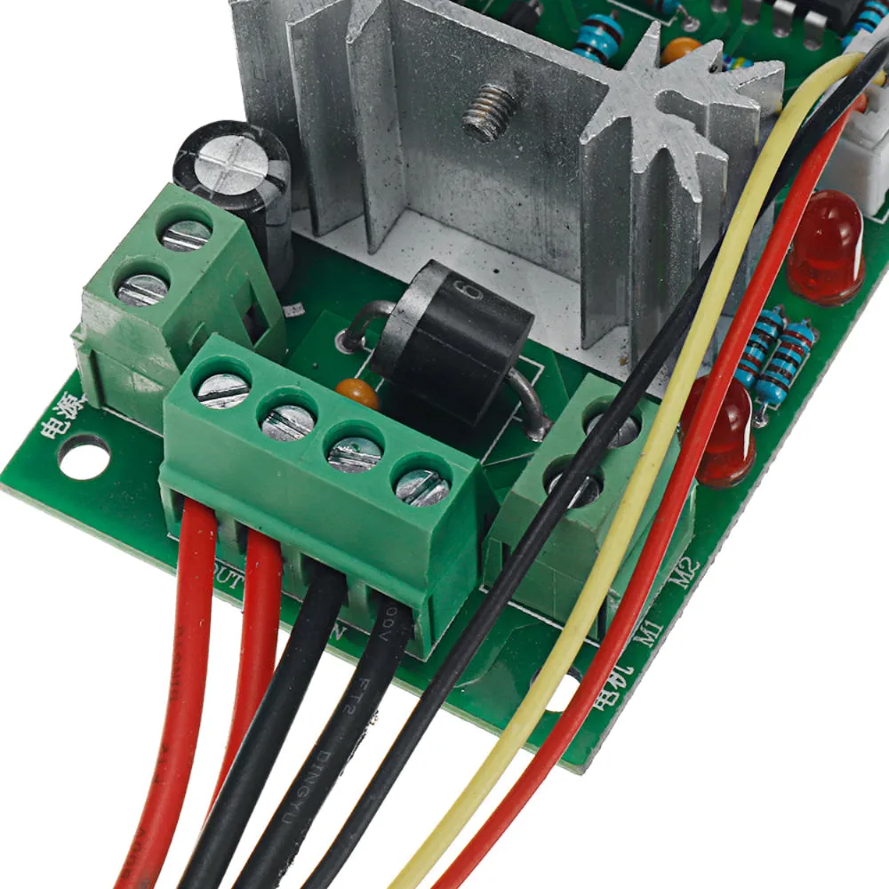 Adjustable DC Speed PWM Controller 10V 12V 24V 30V Reversing Switch 120W