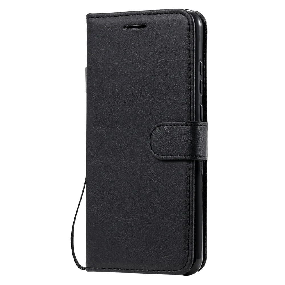 Anymob Brown Leather Case Magnetic Flip Cover Wallet Phone Protection for Huawei P Smart 2020