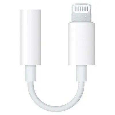 Apple 3.5mm Lightning To Headphone Jack Adapter - White | MMX62ZM/A