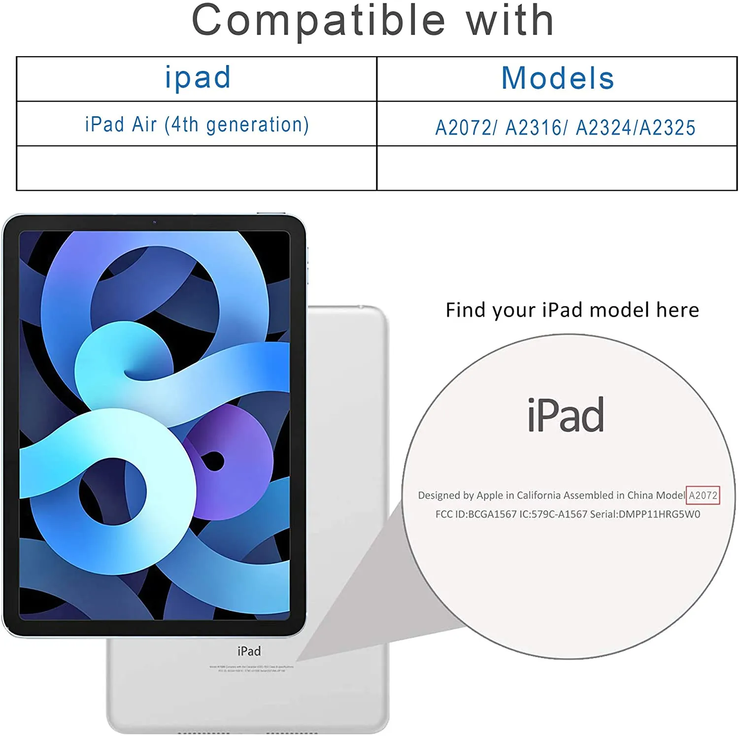 Arae for iPad Air 4 Case 10.9 inch [4th Generation] [Corner Protection] Multi-Angle Viewing with Pencil Holder, Kickstand Feature, Auto Wake/Sleep