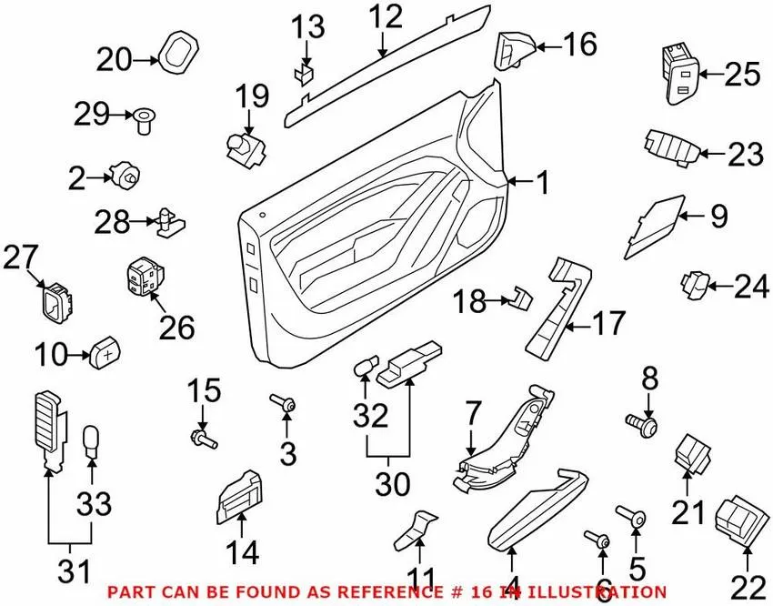 Audi Speaker Cover – Driver Side 8F1035423A4PK