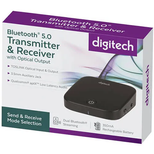 Audio Bluetooth 5.0 Transmitter and Receiver with Optical
