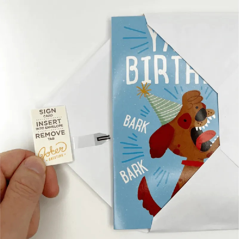Barking Birthday 🐶🔊 - Joker Greeting Prank Card (Glitter   Sound)