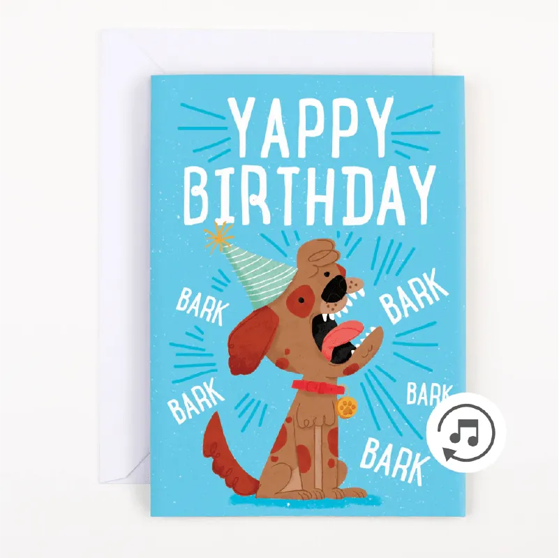 Barking Birthday 🐶🔊 - Joker Greeting Prank Card (Glitter   Sound)