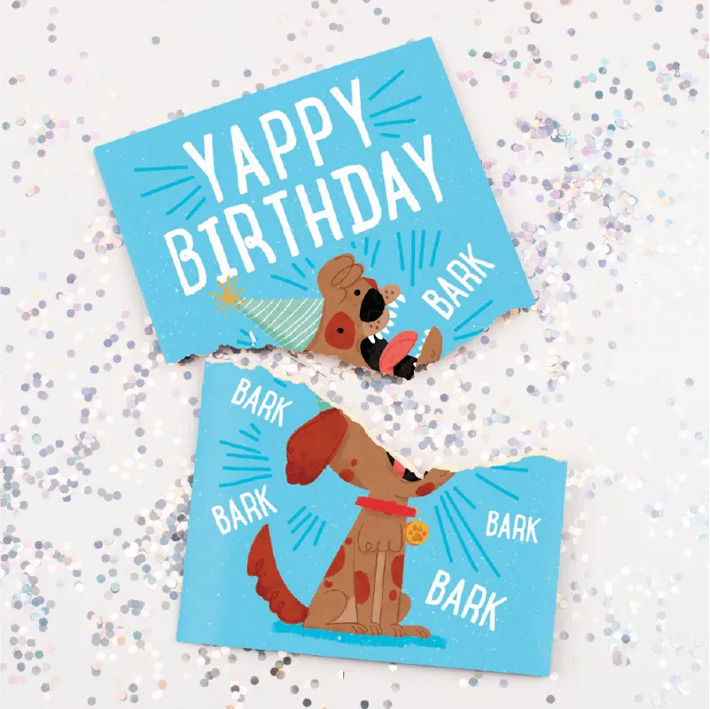 Barking Birthday 🐶🔊 - Joker Greeting Prank Card (Glitter   Sound)