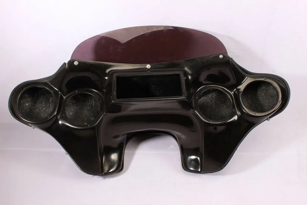 BATWING FAIRING WINDSHIELD HONDA VT1100 SHADOW SABRE 00-08 5" SPEAKER FIBERGLASS