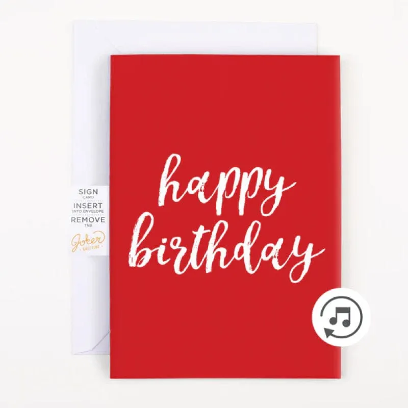 Birthday Endless Card 🎂🔊 - Joker Greeting Prank Card (Glitter   Sound)