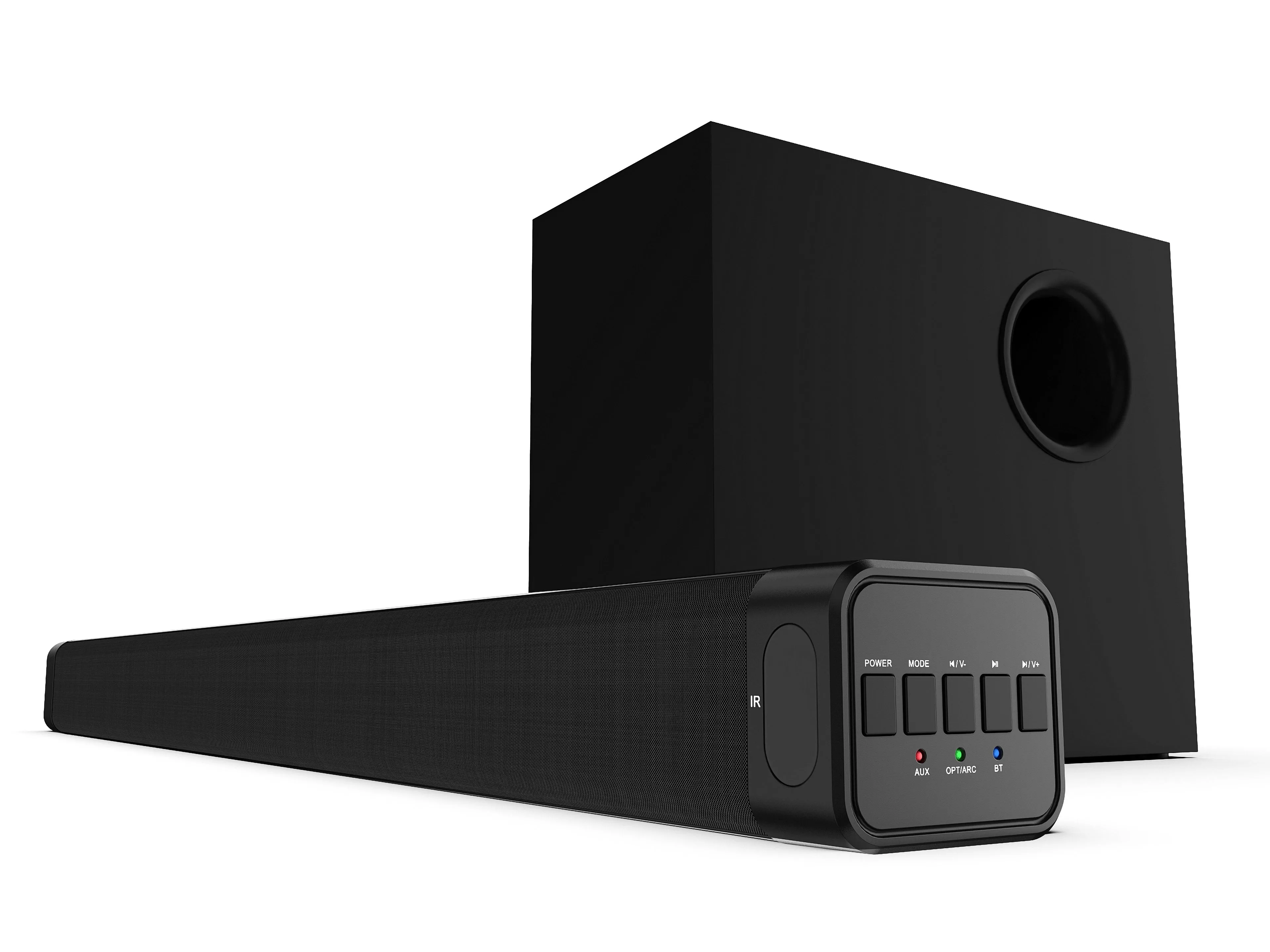Bluetooth LED Color Changing Soundbar & Subwoofer Package