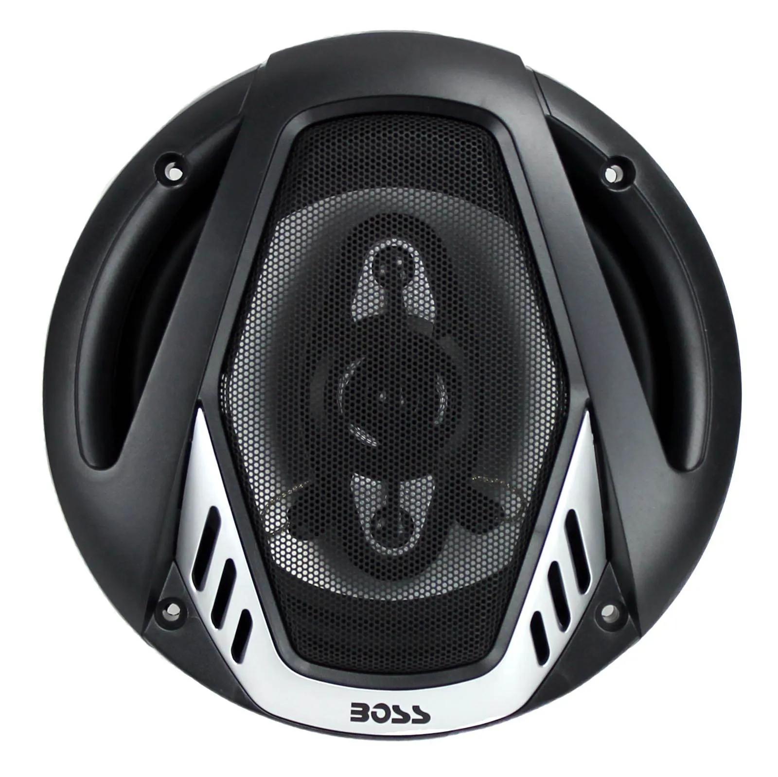 BOSS NX654 6.5" 400W 4-Way Car Audio Coaxial Speakers Stereo, Black (6 Speakers)