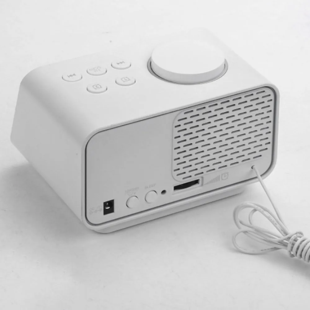 Brightness Adjustable LED Digital Alarm Clock Radio- USB Plugged in