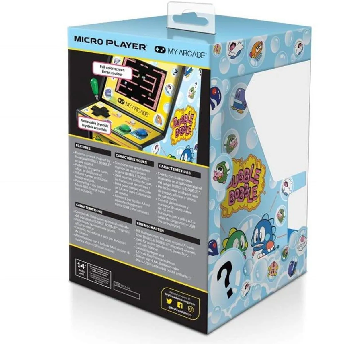 Bubble Bobble Micro Player Retro Arcade Hand Held System