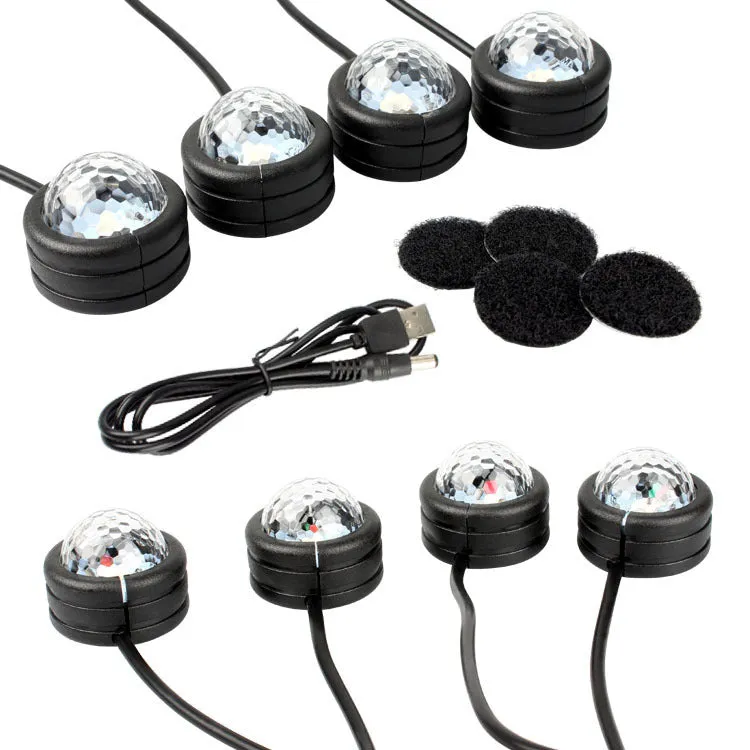 Car Led Lights Decoration 7 Different Color Lights With 1.8m Long