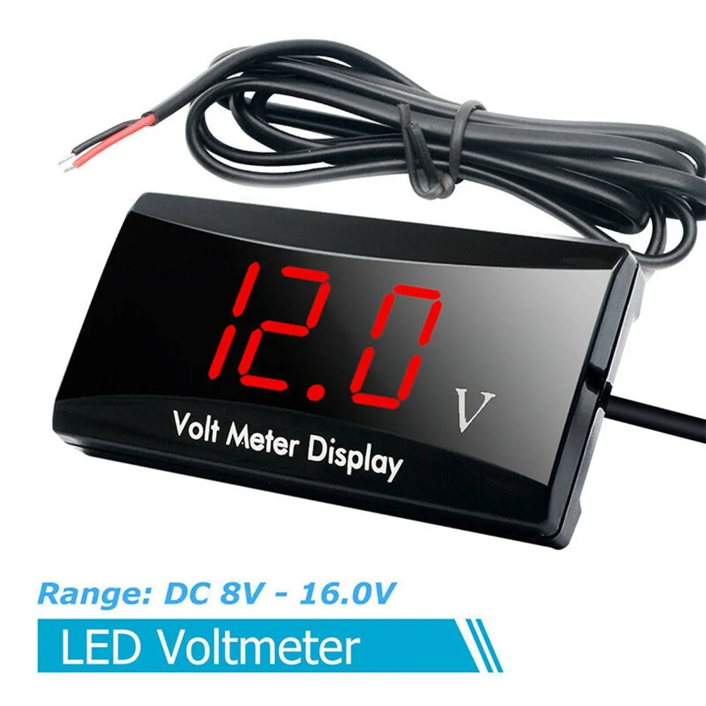 Car Voltmeter 8V-16V Led Digital Display Battery Detection