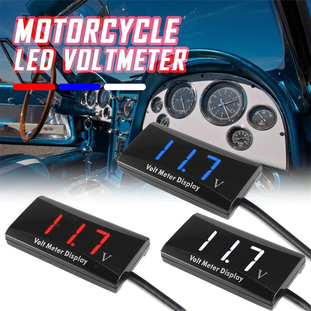 Car Voltmeter 8V-16V Led Digital Display Battery Detection