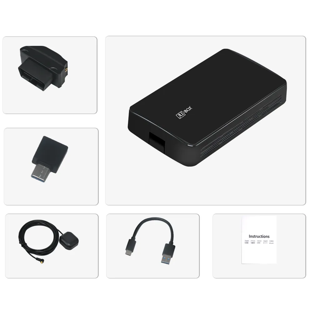 Carplay AI Android Box Car Multimedia Player 2 32G/4 64G Android 10.0 Wireless Carplay for the Car Have Factory Wired Carplay