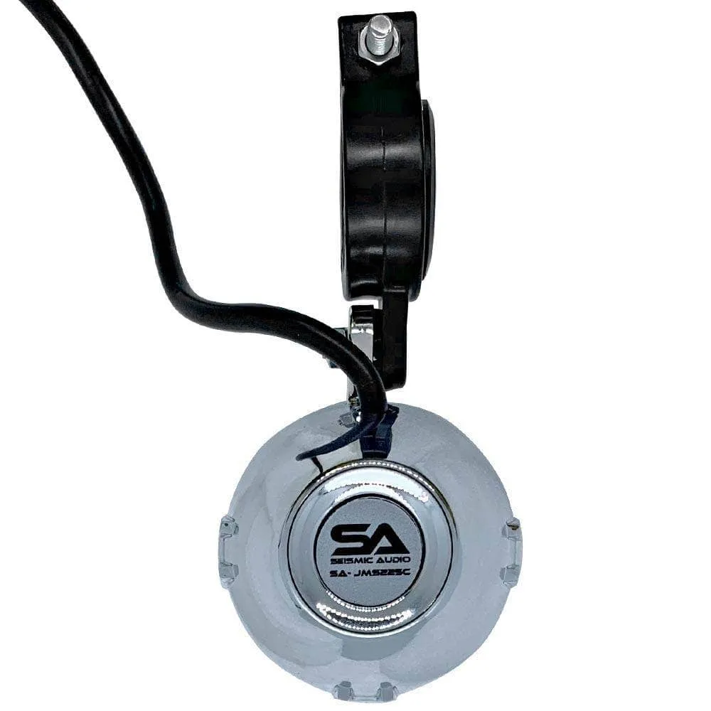 Chrome 2.25" Waterproof Speakers for Powersports, Watercrafts, ATV Vehicles, Motorcycles, Golf Carts