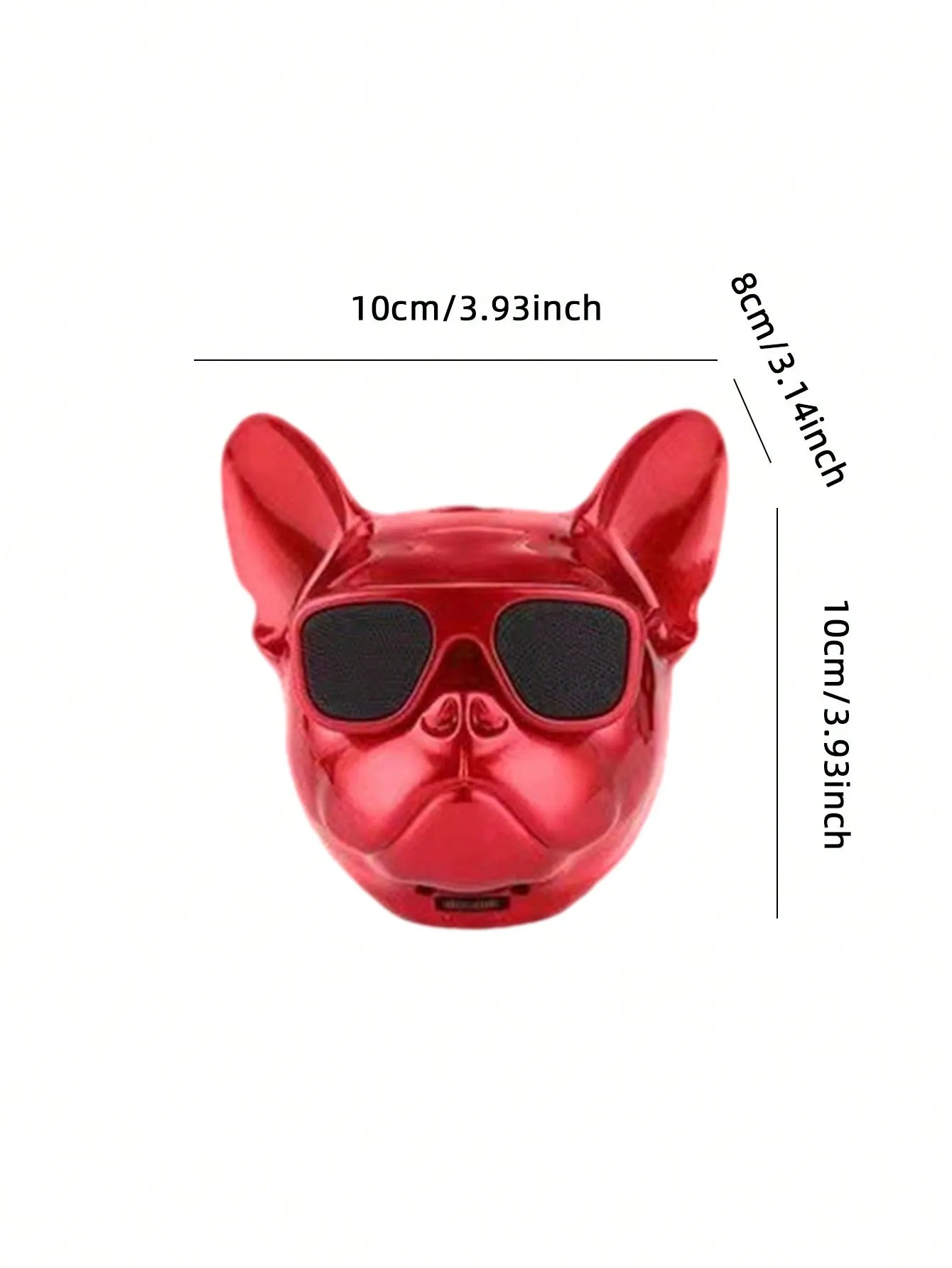 Creative Puffer Dog Design Wireless Speaker Touch Dog Head